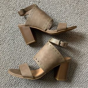 Rampage Block Heel Sandals